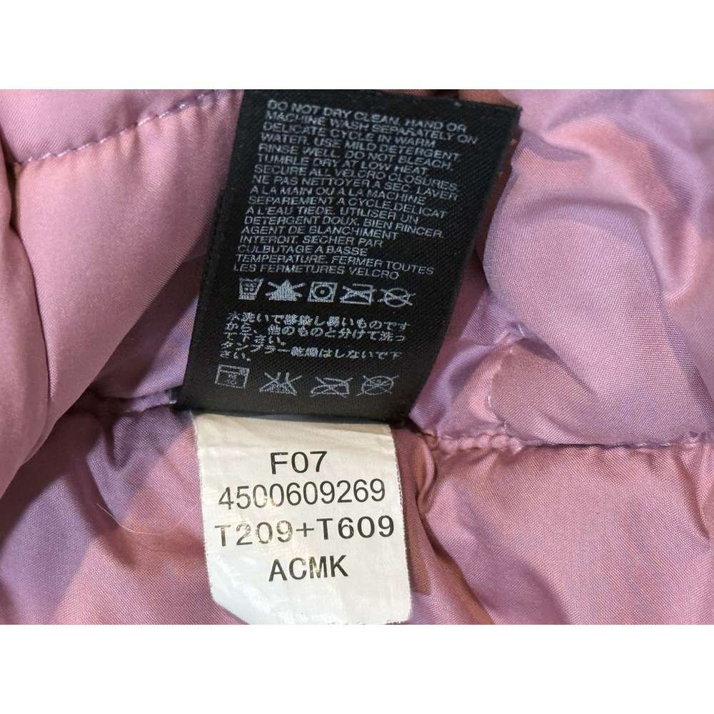 The North Face Women's Goose Down Quilted Puffer Jacket Medium Pink - Picture 6 of 8